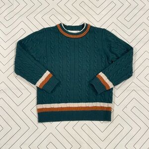 Sameally Crewneck Cable Knit Sweater